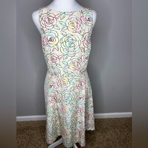 Vintage Lilly Pulitzer vanilla sorority social tea dress